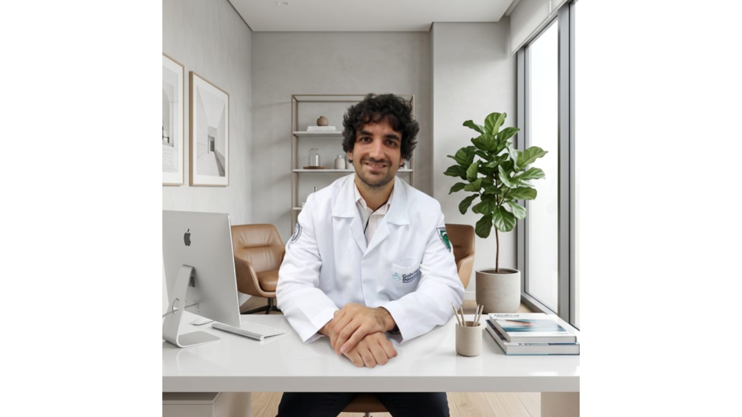Dr. Gabriel Bolorini em seu consultório